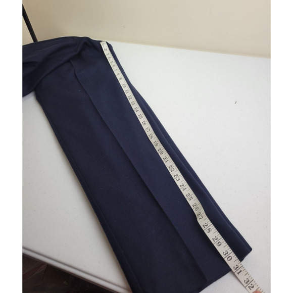 NWT VTG Rrrrruss Togs Navy Blue Wool Blend Career Casual Pants Women's Size 16 - Picture 5 of 15
